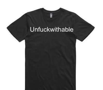 Custom AS Colour 100% Cotton Black T-Shirt