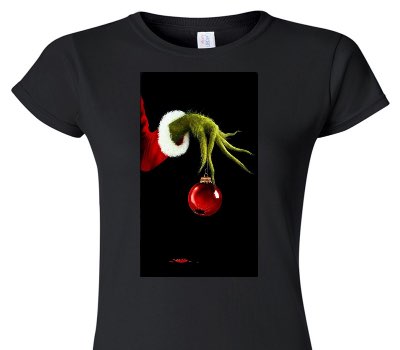 Custom Womens Soft Style 100% Cotton Black T-Shirt