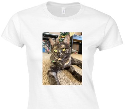 Custom Womens Soft Style 100% Cotton White T-Shirt
