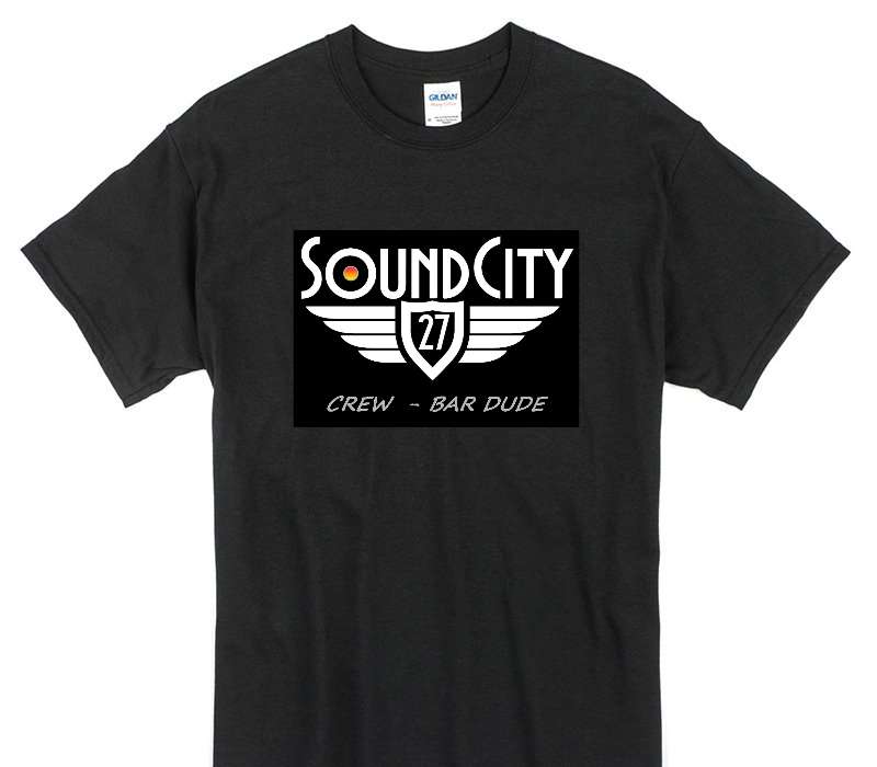 Custom Gildan 100% Cotton Black T-Shirt
