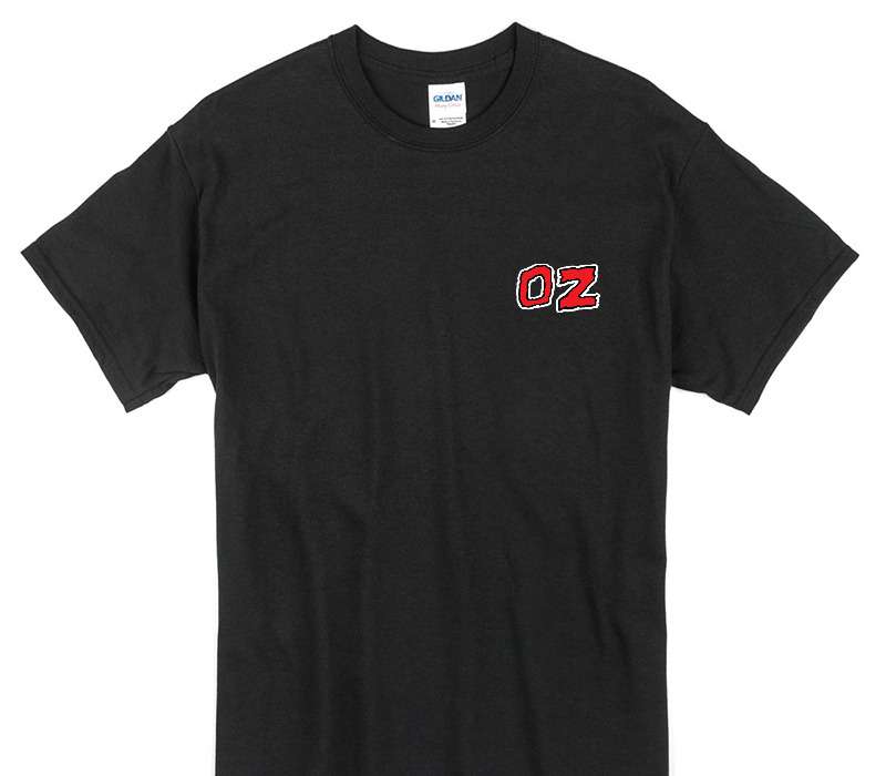 Custom Gildan 100% Cotton Black T-Shirt