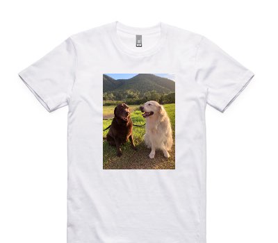 Custom AS Colour 100% Cotton White T-Shirt