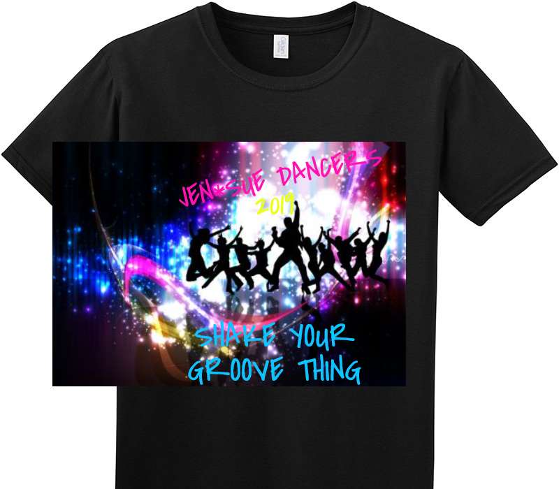 Custom Adult Soft Style 100% Cotton Black T-Shirt
