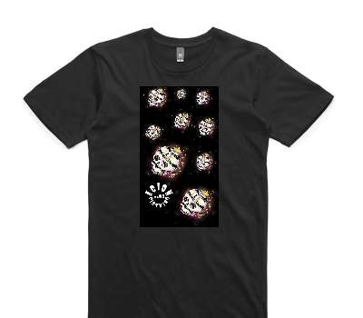 Custom AS Colour 100% Cotton Black T-Shirt