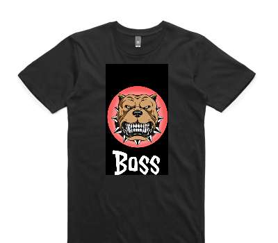Custom AS Colour 100% Cotton Black T-Shirt