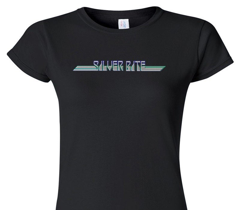 Custom Womens Soft Style 100% Cotton Black T-Shirt