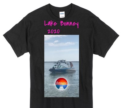 Custom Gildan 100% Cotton Black T-Shirt