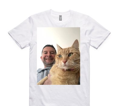 Custom AS Colour 100% Cotton White T-Shirt