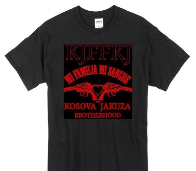 Custom Gildan 100% Cotton Black T-Shirt