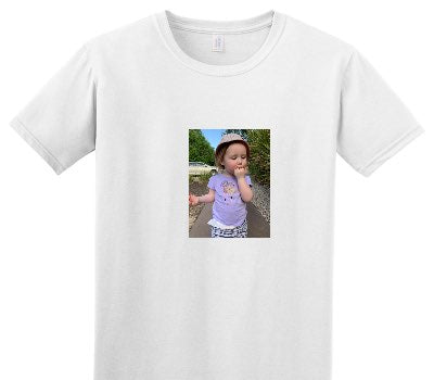 Custom Adult Soft Style 100% Cotton White T-Shirt