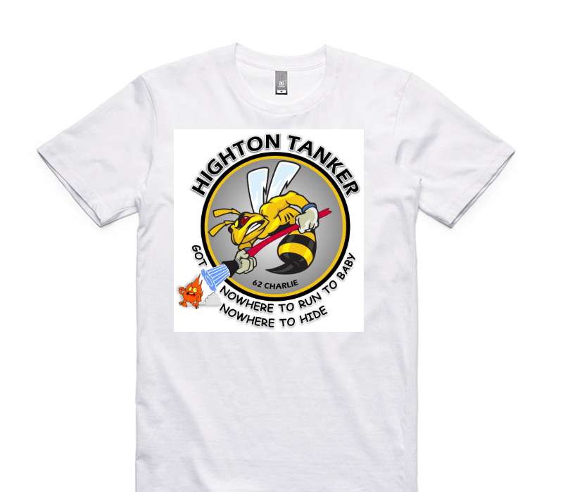 Custom AS Colour 100% Cotton White T-Shirt