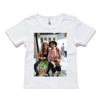 Custom AS Colour White Baby T-Shirt