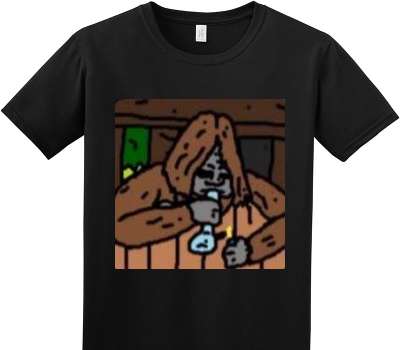 Custom Adult Soft Style 100% Cotton Black T-Shirt