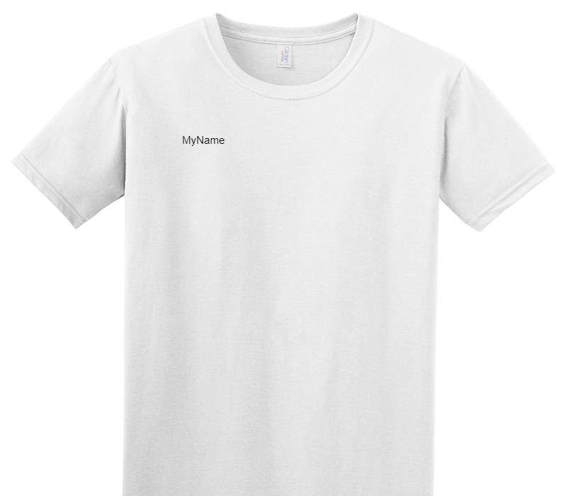 Custom Adult Soft Style 100% Cotton White T-Shirt