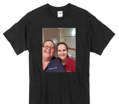 Custom Gildan 100% Cotton Black T-Shirt