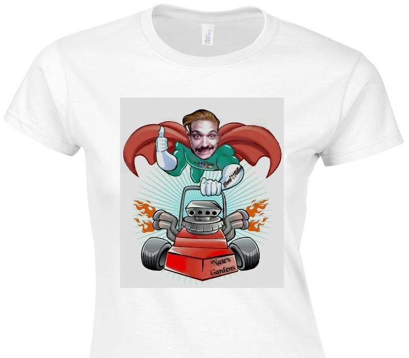 Custom Womens Soft Style 100% Cotton White T-Shirt