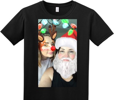 Custom Adult Soft Style 100% Cotton Black T-Shirt