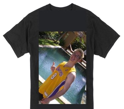 Custom Gildan 100% Cotton Black T-Shirt