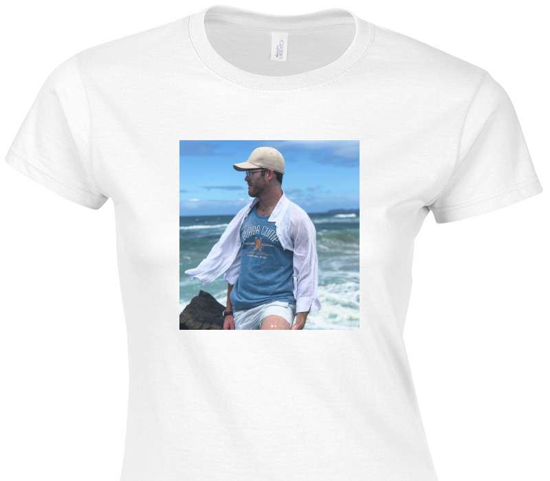 Custom Womens Soft Style 100% Cotton White T-Shirt