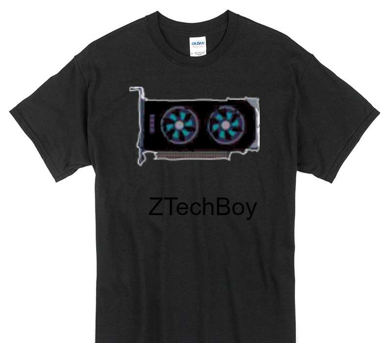 Custom Gildan 100% Cotton Black T-Shirt