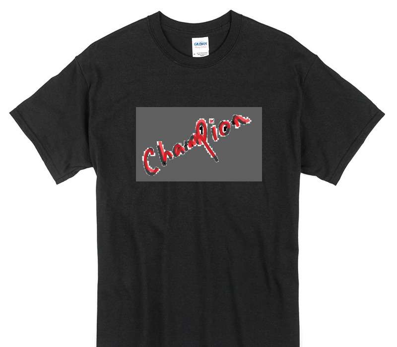 Custom Gildan 100% Cotton Black T-Shirt