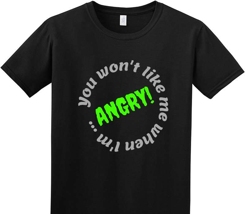 Custom Adult Soft Style 100% Cotton Black T-Shirt