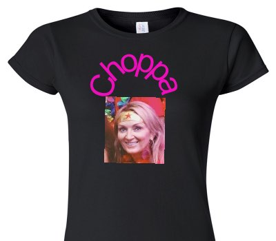 Custom Womens Soft Style 100% Cotton Black T-Shirt
