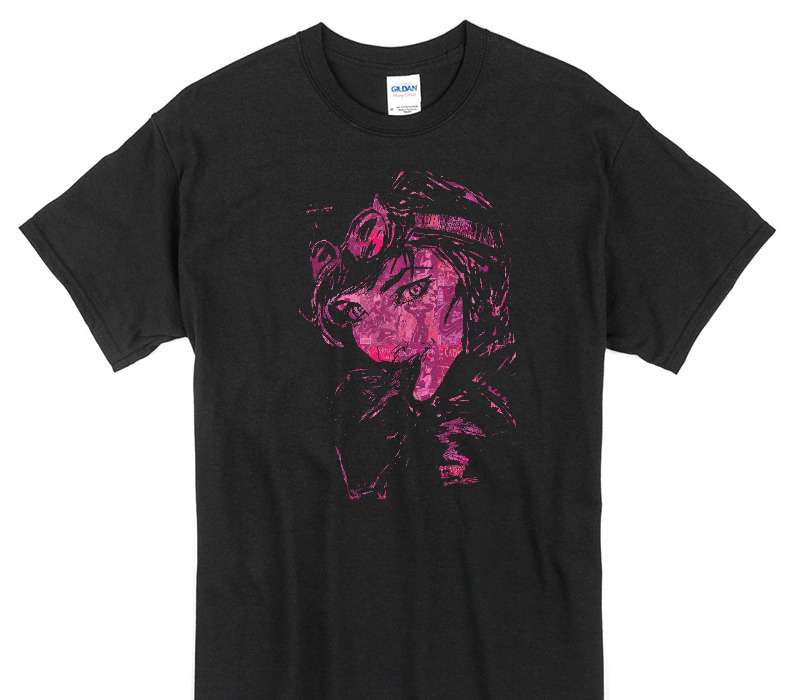 Custom Gildan 100% Cotton Black T-Shirt