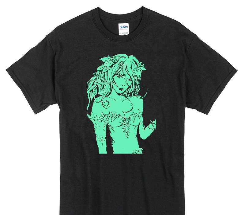 Custom Gildan 100% Cotton Black T-Shirt