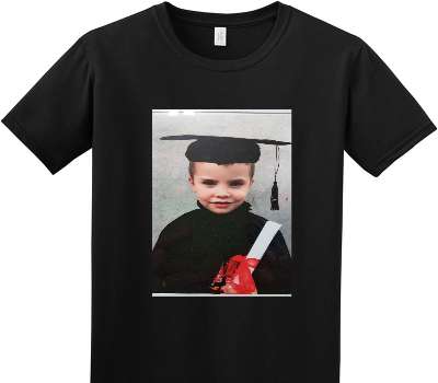 Custom Adult Soft Style 100% Cotton Black T-Shirt