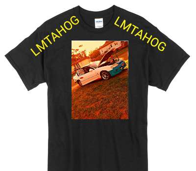 Custom Gildan 100% Cotton Black T-Shirt