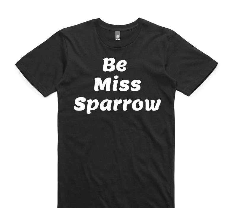 Custom AS Colour 100% Cotton Black T-Shirt