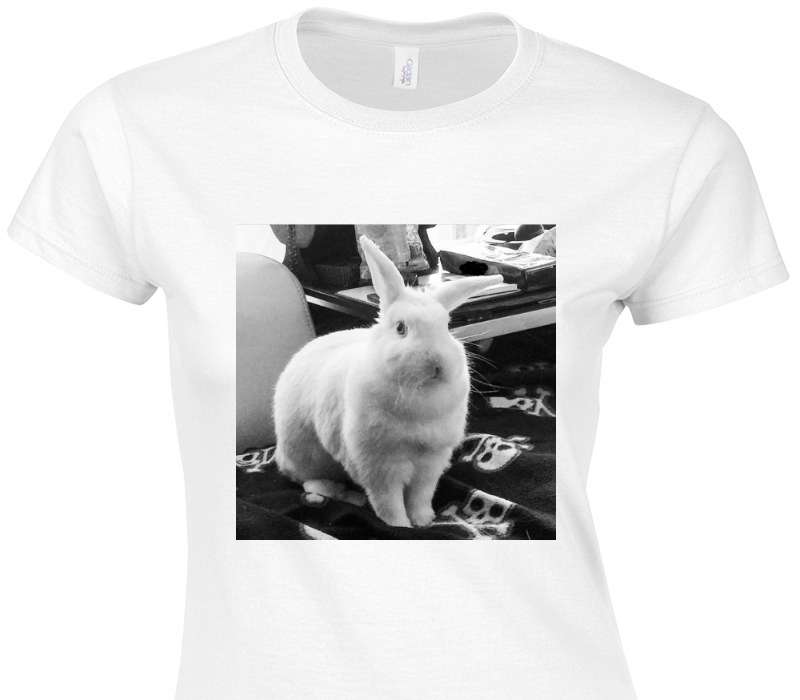 Custom Womens Soft Style 100% Cotton White T-Shirt