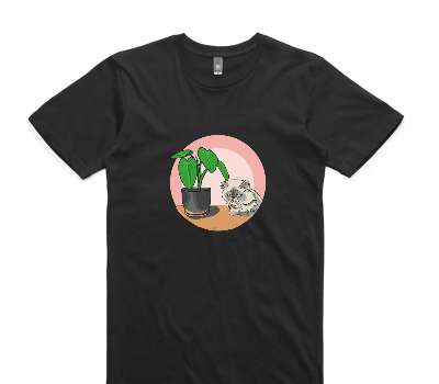 Custom AS Colour 100% Cotton Black T-Shirt