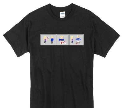Custom Gildan 100% Cotton Black T-Shirt