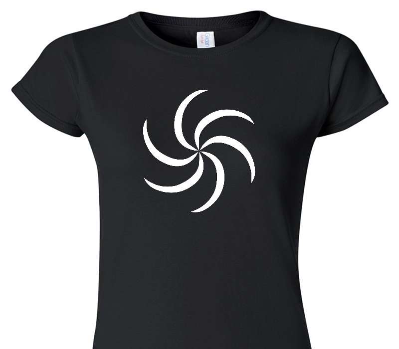 Custom Womens Soft Style 100% Cotton Black T-Shirt