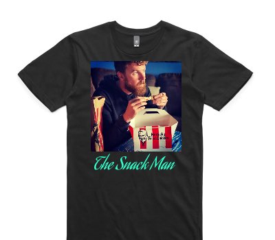 Custom AS Colour 100% Cotton Black T-Shirt
