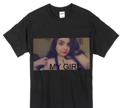 Custom Gildan 100% Cotton Black T-Shirt