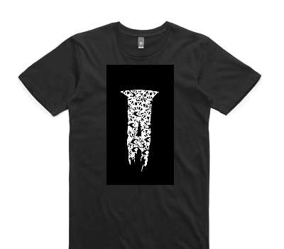 Custom AS Colour 100% Cotton Black T-Shirt