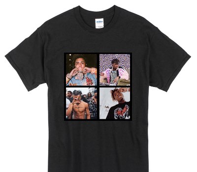 Custom Gildan 100% Cotton Black T-Shirt