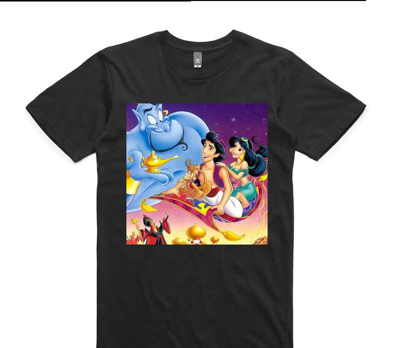 Custom AS Colour 100% Cotton Black T-Shirt