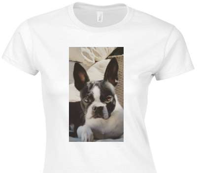 Custom Womens Soft Style 100% Cotton White T-Shirt