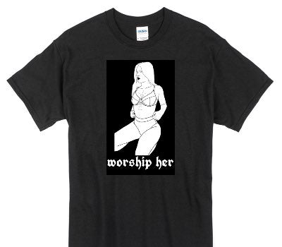 Custom Gildan 100% Cotton Black T-Shirt