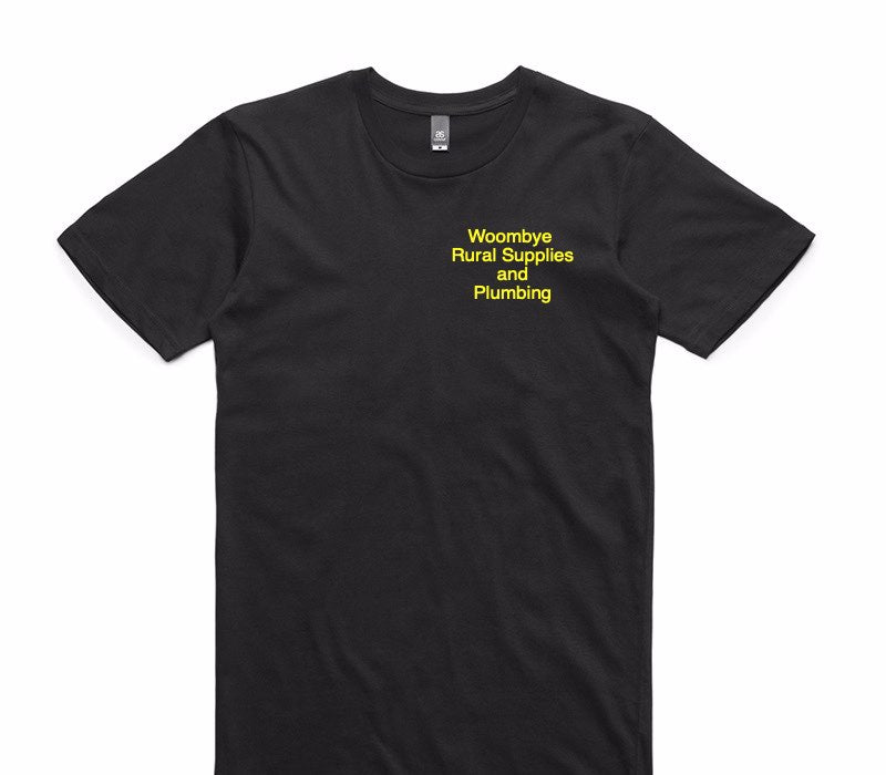 Custom AS Colour 100% Cotton Black T-Shirt