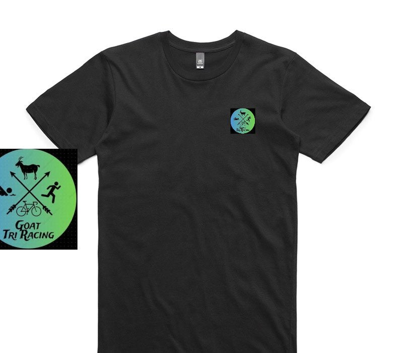 Custom AS Colour 100% Cotton Black T-Shirt