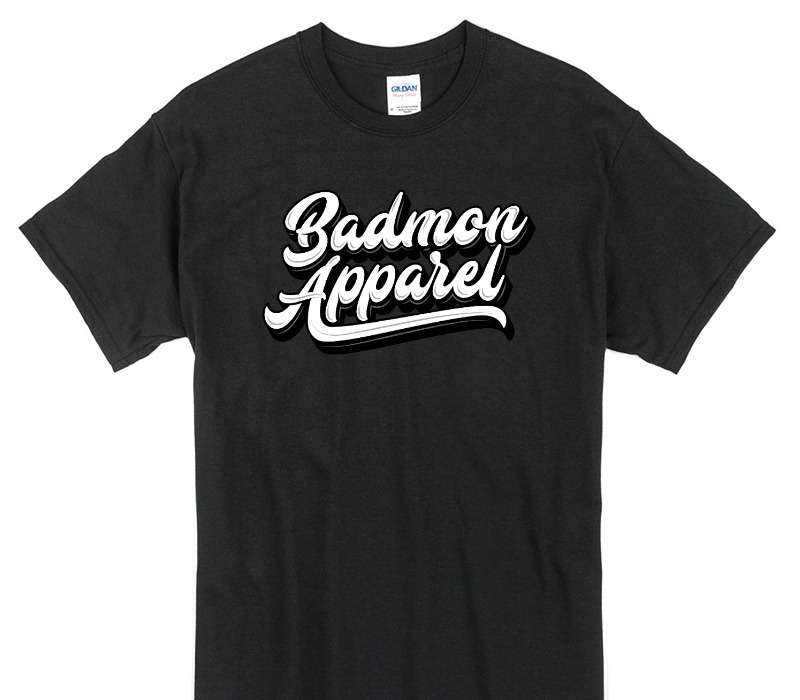 Custom Gildan 100% Cotton Black T-Shirt