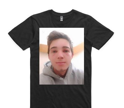 Custom AS Colour 100% Cotton Black T-Shirt