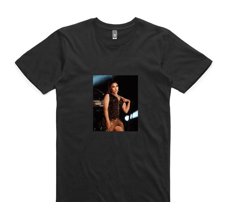 Custom AS Colour 100% Cotton Black T-Shirt