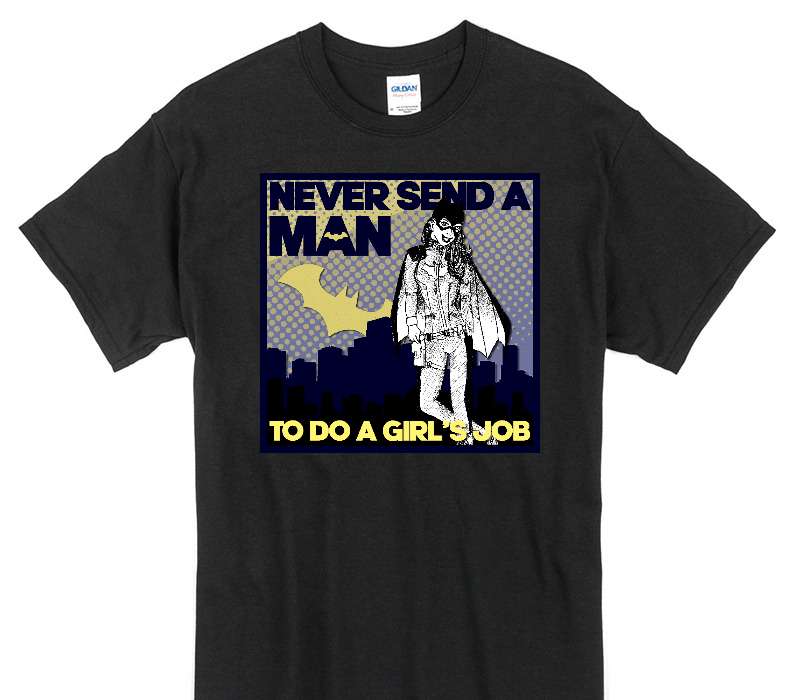 Custom Gildan 100% Cotton Black T-Shirt