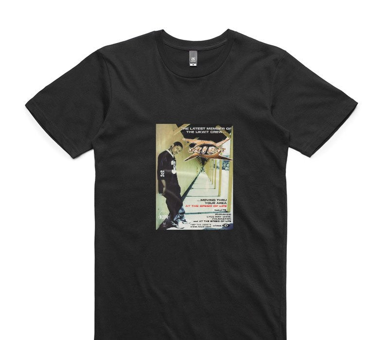 Custom AS Colour 100% Cotton Black T-Shirt